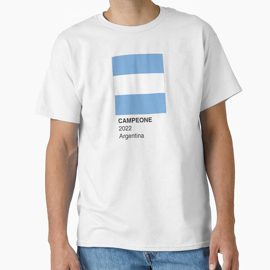 CAMPEONE 2022 Argentina (Pantone Style) by frikybomb Unisex T-shirt, Sweatshirt, Hoodie, Long Sleeve Tee - T-Shirt, Sweatshirt, Hoodie