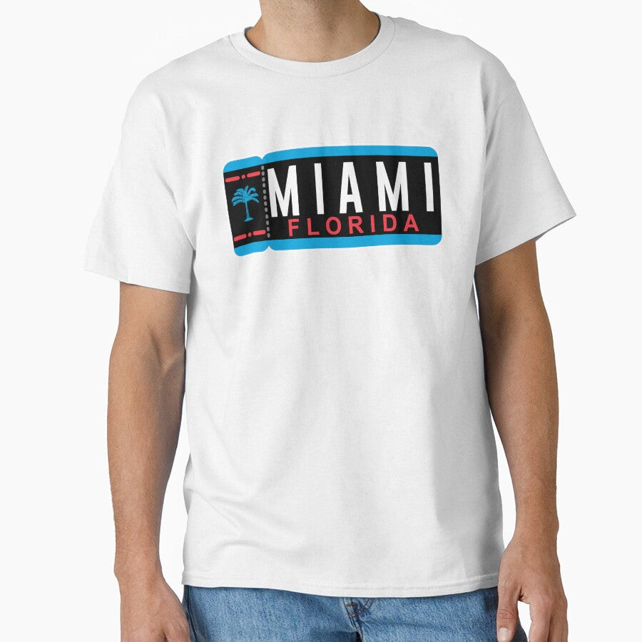 Miami Ticket by JayJaxon Unisex T-shirt, Sweatshirt, Hoodie, Long Sleeve Tee - T-Shirt, Sweatshirt, Hoodie