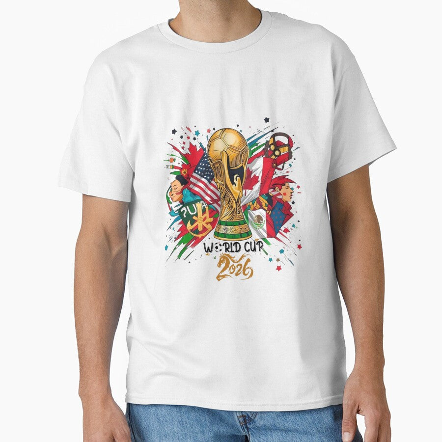 North America 2026 Splash Art by Snowdog-Art Unisex T-shirt, Sweatshirt, Hoodie, Long Sleeve Tee - T-Shirt, Sweatshirt, Hoodie
