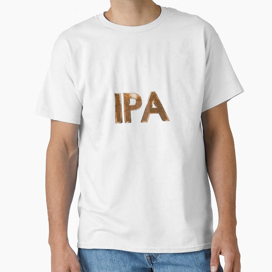 IPA Beer Typography Design by trepiu Unisex T-shirt, Sweatshirt, Hoodie, Long Sleeve Tee - T-Shirt, Sweatshirt, Hoodie
