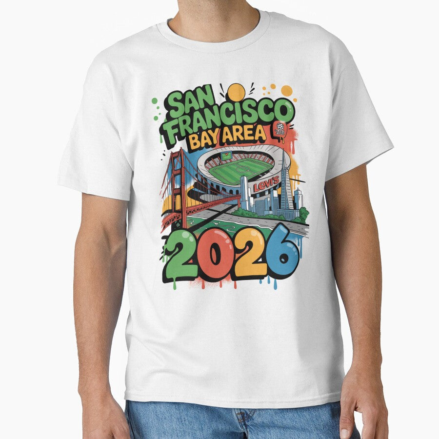 San Francisco Bay Area Golden Gate Stadium T-Shirt V7 by DarylWelsh2024 Unisex T-shirt, Sweatshirt, Hoodie, Long Sleeve Tee - T-Shirt, Sweatshirt, Hoodie