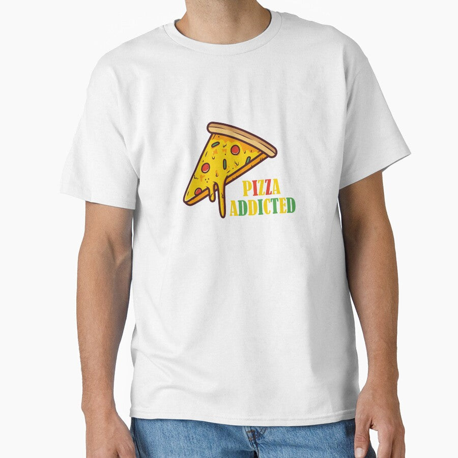 Pizza Addicted by dfranc Unisex T-shirt, Sweatshirt, Hoodie, Long Sleeve Tee - T-Shirt, Sweatshirt, Hoodie