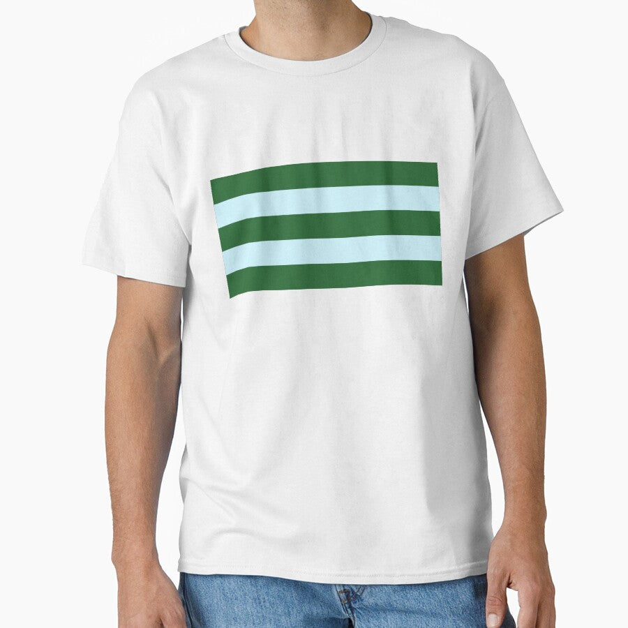 horizontal green blue stripes by Selinahuynh0304 Unisex T-shirt, Sweatshirt, Hoodie, Long Sleeve Tee - T-Shirt, Sweatshirt, Hoodie