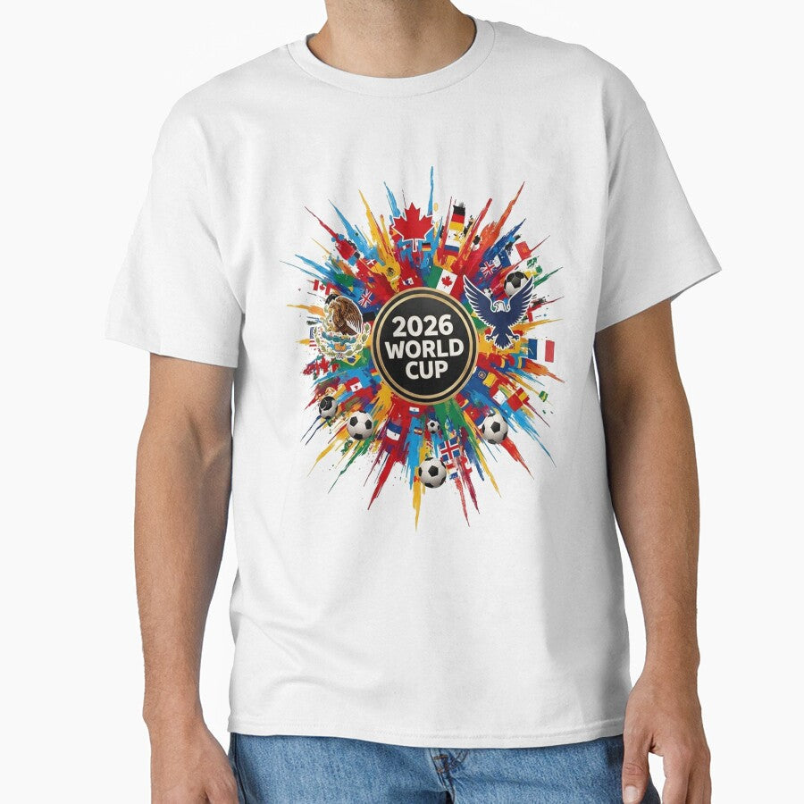 2026 Soccer Cup T-Shirt, Soccer Fan Shirt, Football Fan Gift, Soccer Cup 2026 Tee, International Soccer Shirt, Football Fan Gift by CreativeNest Prints - T-Shirt, Sweatshirt, Hoodie