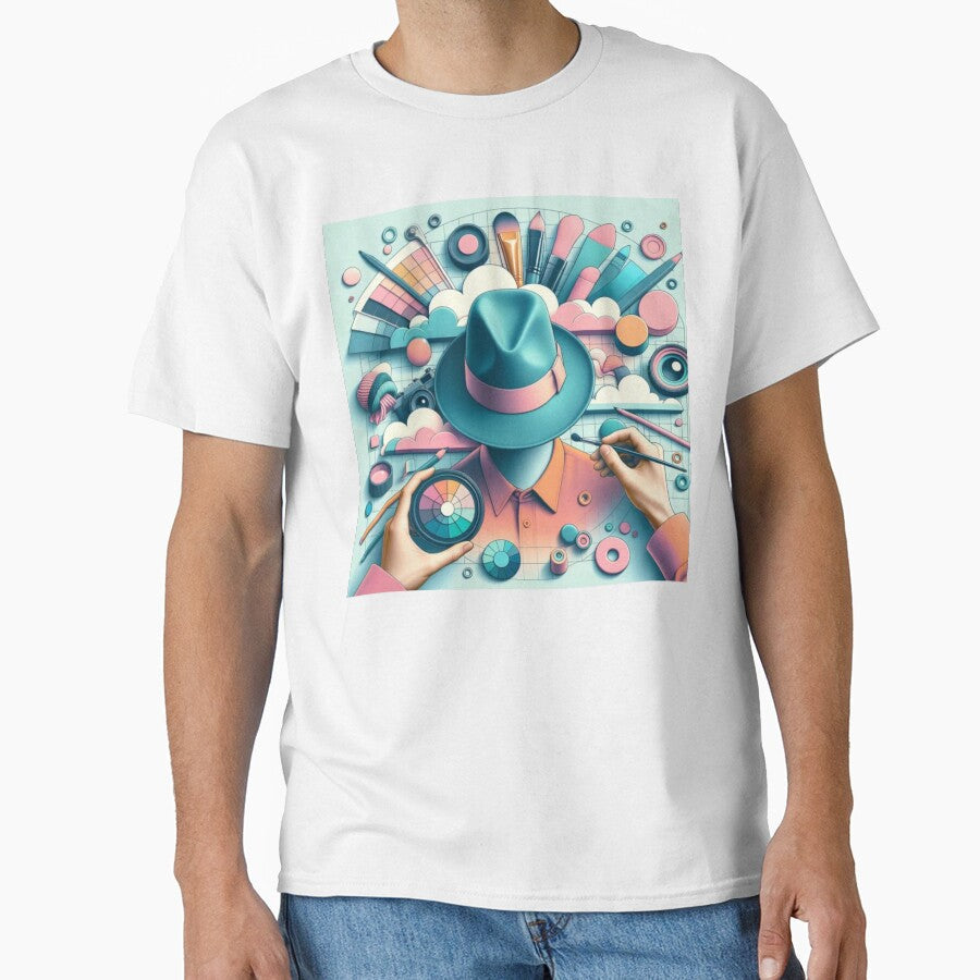 Designer Aesthetic  Creative Mind & Color Palette Art by EchoWave11 Unisex T-shirt, Sweatshirt, Hoodie, Long Sleeve Tee - T-Shirt, Sweatshirt, Hoodie