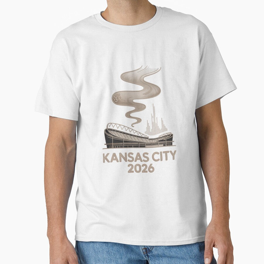 Kansas City 2026 Arrowhead Stadium Football T-Shirt V13 by DarylWelsh2024 Unisex T-shirt, Sweatshirt, Hoodie, Long Sleeve Tee - T-Shirt, Sweatshirt, Hoodie