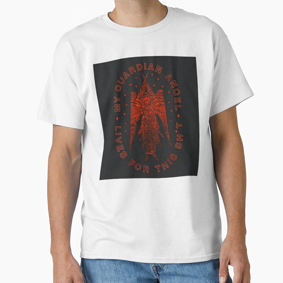 My Guardian Angel Lives for This Sh*t by Thefreenefnaf Unisex T-shirt, Sweatshirt, Hoodie, Long Sleeve Tee - T-Shirt, Sweatshirt, Hoodie