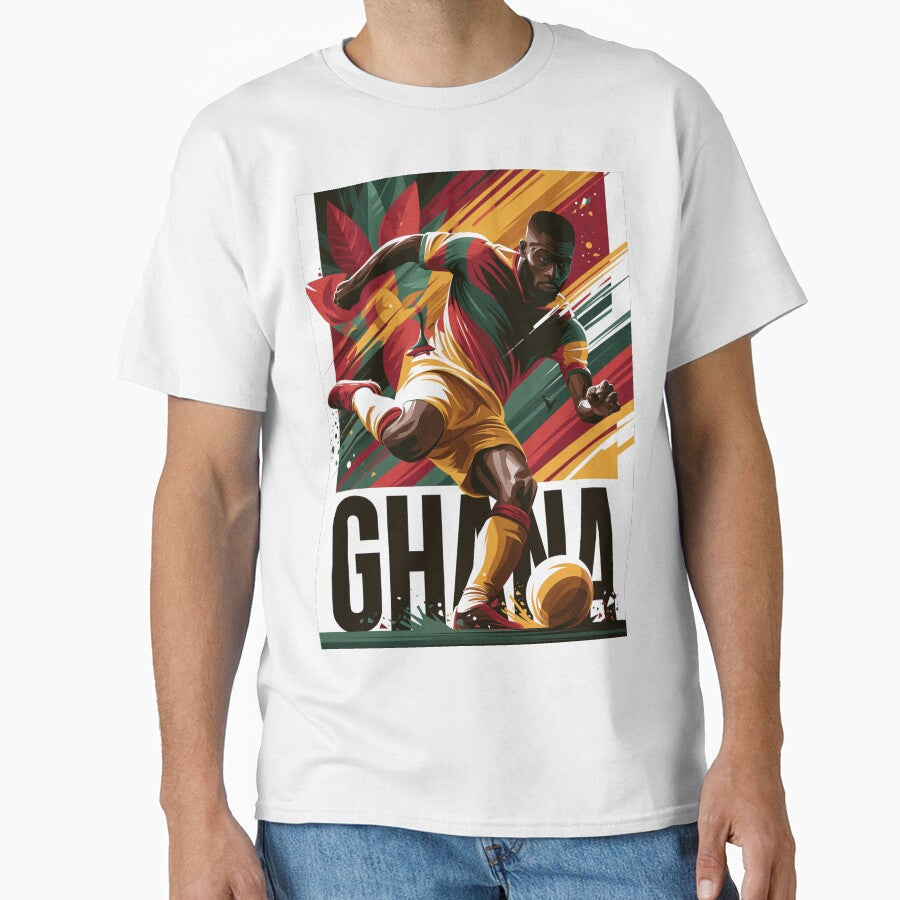 Ghana Soccer by StudioRedKoala Unisex T-shirt, Sweatshirt, Hoodie, Long Sleeve Tee - T-Shirt, Sweatshirt, Hoodie