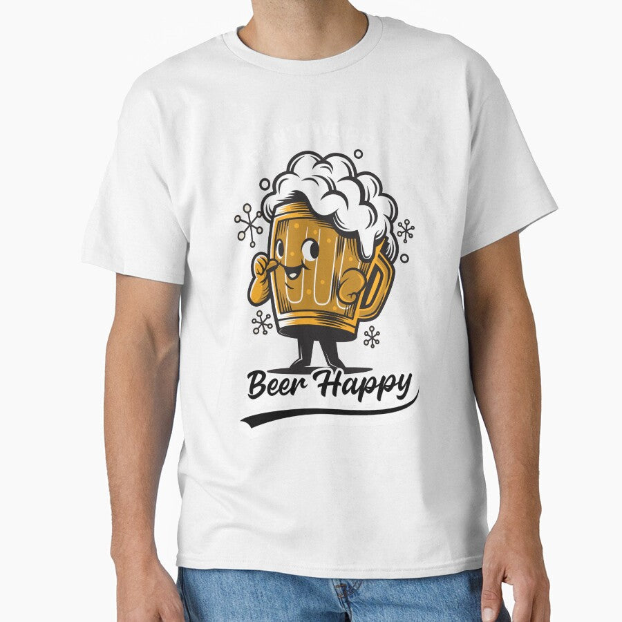 Don't Worry Beer Happy by IntegrityDesign Unisex T-shirt, Sweatshirt, Hoodie, Long Sleeve Tee - T-Shirt, Sweatshirt, Hoodie