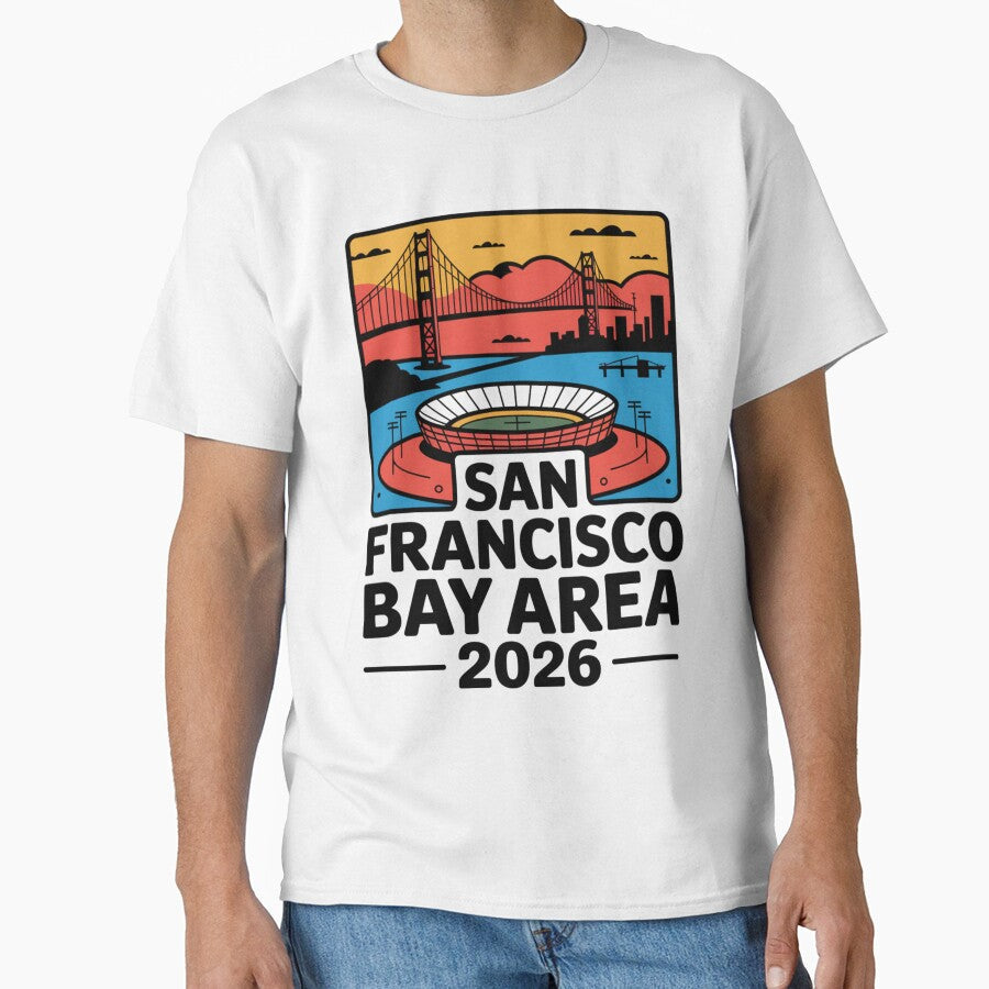 San Francisco Bay Area Golden Gate Stadium T-Shirt V26 by DarylWelsh2024 Unisex T-shirt, Sweatshirt, Hoodie, Long Sleeve Tee - T-Shirt, Sweatshirt, Hoodie