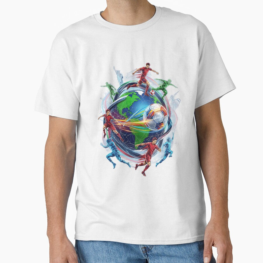 2026 World Cup - Football World Map by UrbanPrts Unisex T-shirt, Sweatshirt, Hoodie, Long Sleeve Tee - T-Shirt, Sweatshirt, Hoodie