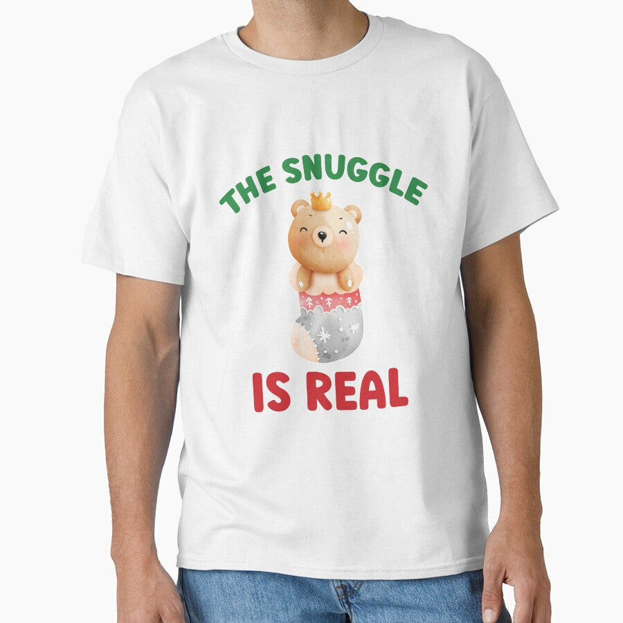 The snuggle is real, Baby Bear, Christmas by stickmeok Unisex T-shirt, Sweatshirt, Hoodie, Long Sleeve Tee - T-Shirt, Sweatshirt, Hoodie