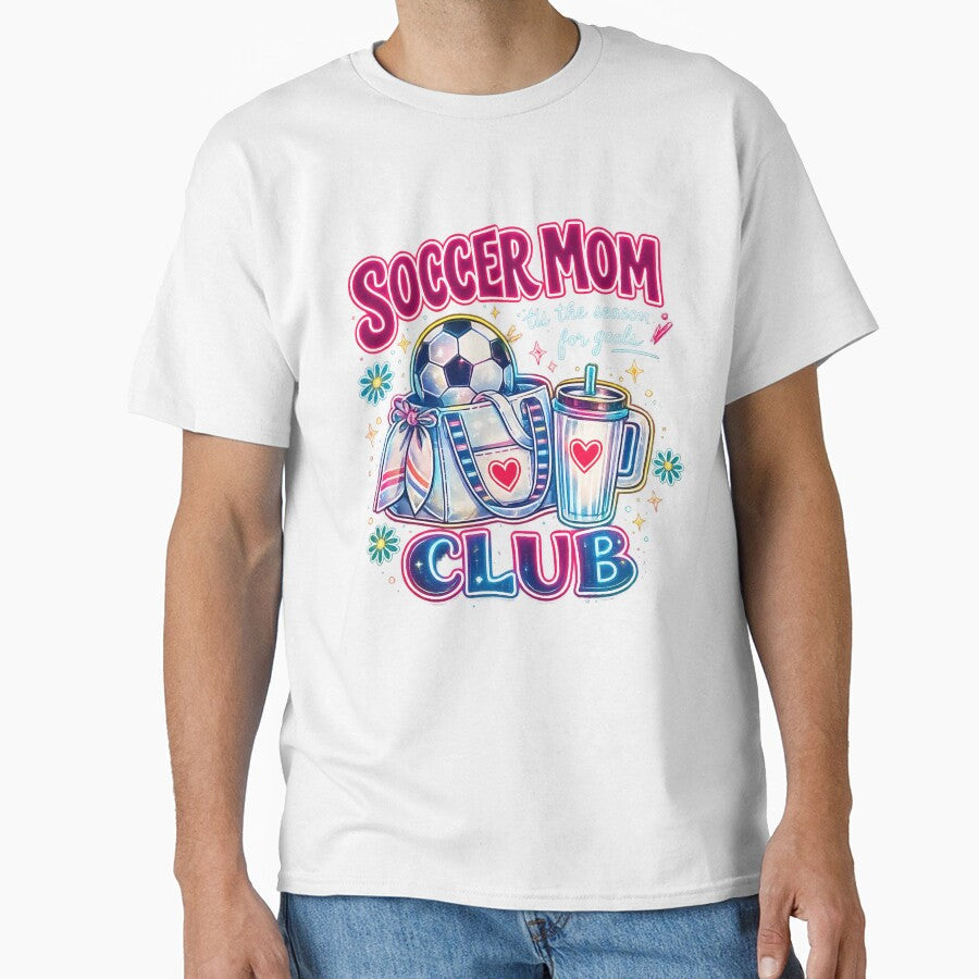 Soccer-Mom-Club-Neon-Shirt  Trendy 2026 Soccer Mom Graphic Tee by afr-saad Unisex T-shirt, Sweatshirt, Hoodie, Long Sleeve Tee - T-Shirt, Sweatshirt, Hoodie