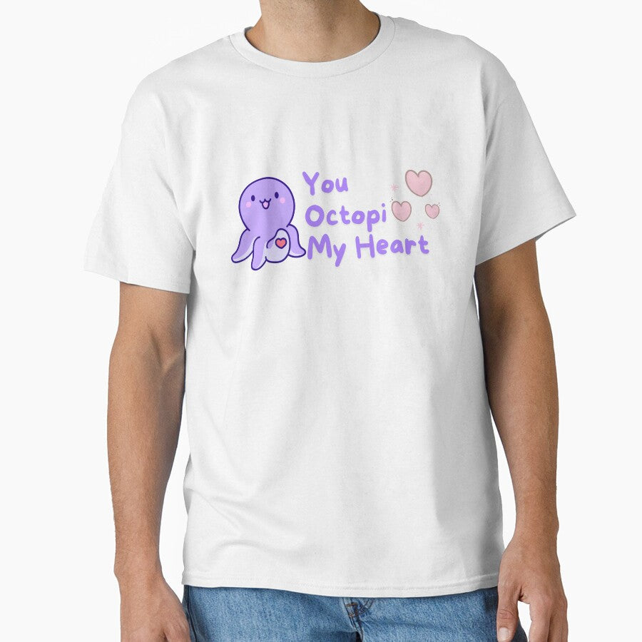 You Octopi my heart - Kawaii design by iapbaap Unisex T-shirt, Sweatshirt, Hoodie, Long Sleeve Tee - T-Shirt, Sweatshirt, Hoodie