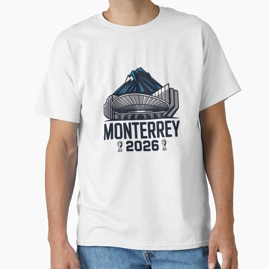 Monterrey 2026 Cerro de la Silla Mountain T-Shirt V12 by DarylWelsh2024 Unisex T-shirt, Sweatshirt, Hoodie, Long Sleeve Tee - T-Shirt, Sweatshirt, Hoodie