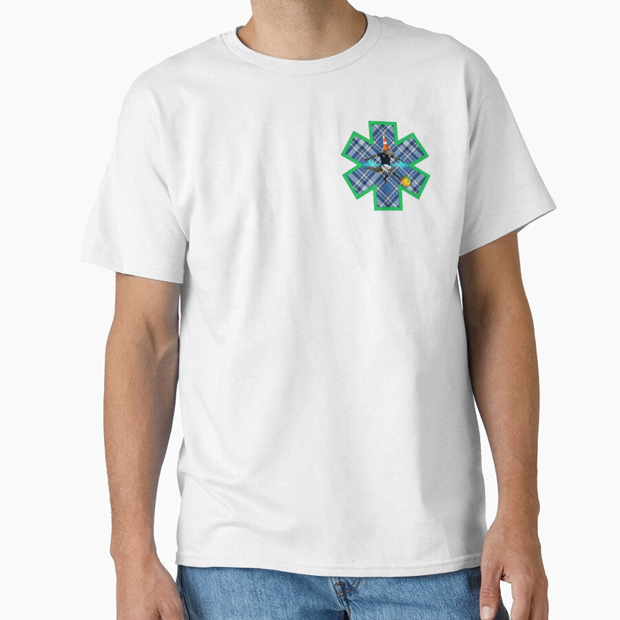 Tartan Army x Miami EMS Cardiac Rhythm with Alligator and Traffic Cone by BerlinerKatzen Unisex T-shirt, Sweatshirt, Hoodie, Long Sleeve Tee - T-Shirt, Sweatshirt, Hoodie