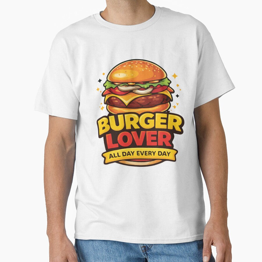 Cheeseburger Lover Funny Burger Foodie Vintage Style by kiralynstration Unisex T-shirt, Sweatshirt, Hoodie, Long Sleeve Tee - T-Shirt, Sweatshirt, Hoodie