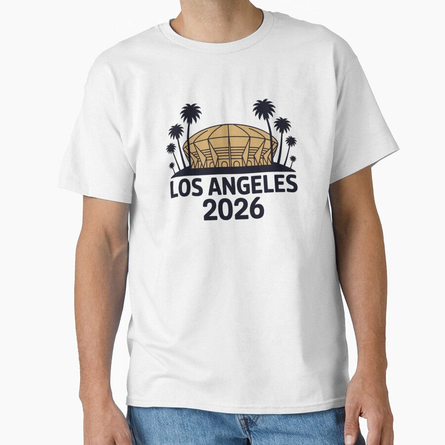 Los Angeles 2026 Palm Tree Sunset T-Shirt V10 by DarylWelsh2024 Unisex T-shirt, Sweatshirt, Hoodie, Long Sleeve Tee - T-Shirt, Sweatshirt, Hoodie