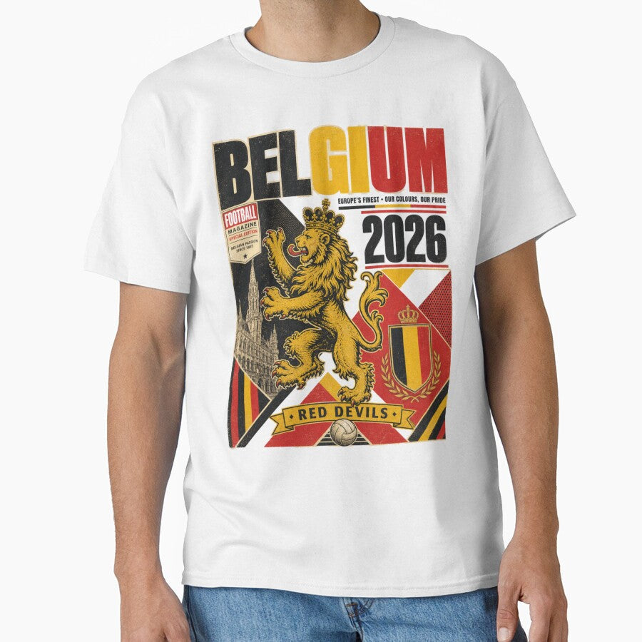 Belgium 2026 Football World Cup Glory | Red Devils Fan Supporter Shirt by rushaib Unisex T-shirt, Sweatshirt, Hoodie, Long Sleeve Tee - T-Shirt, Sweatshirt, Hoodie