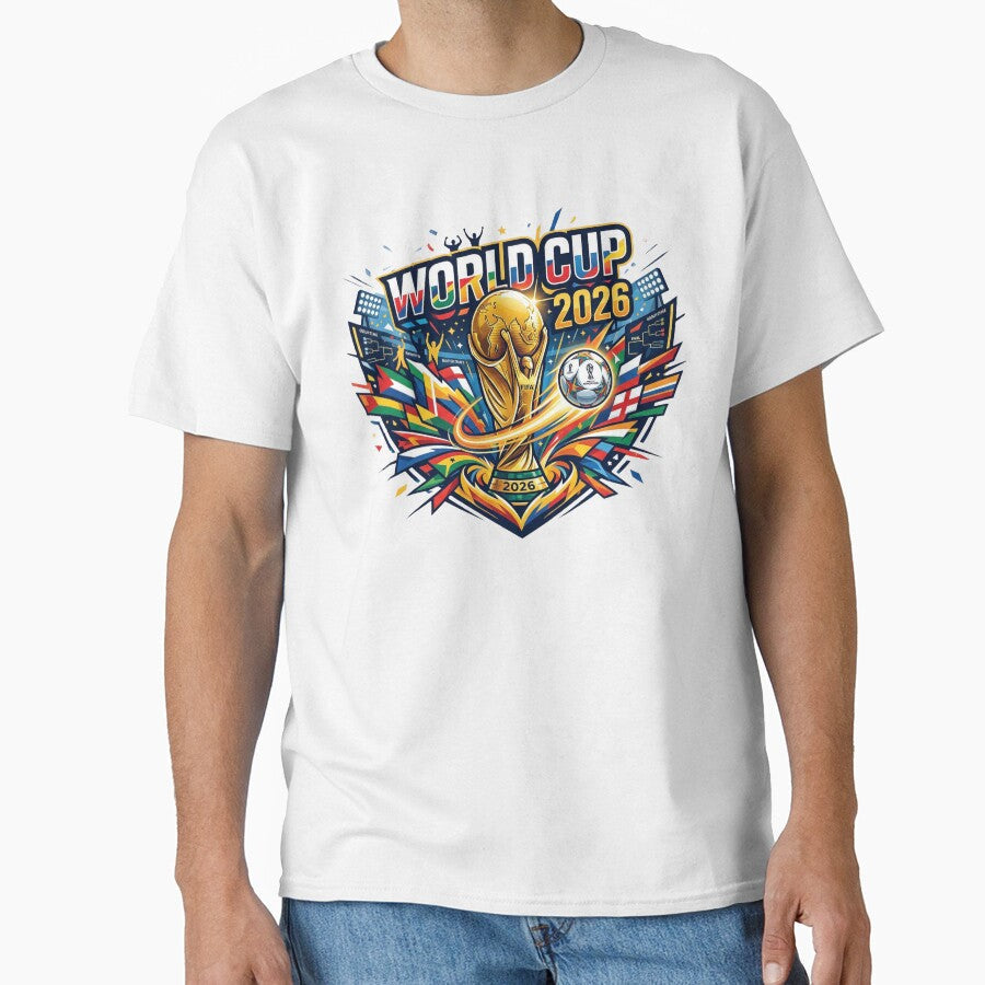World Cup 2026 Championship Trophy Graphic by KlyvoraPrints Unisex T-shirt, Sweatshirt, Hoodie, Long Sleeve Tee - T-Shirt, Sweatshirt, Hoodie