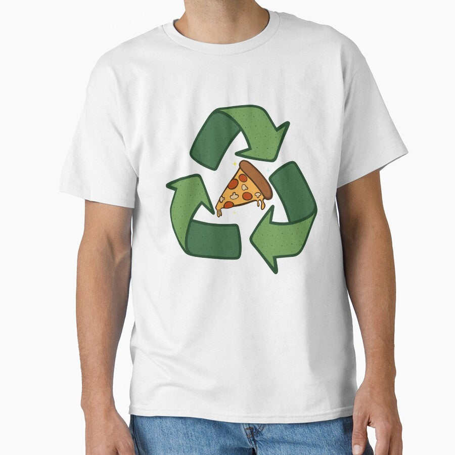 Recycle Pizza by Albert Diggs Unisex T-shirt, Sweatshirt, Hoodie, Long Sleeve Tee - T-Shirt, Sweatshirt, Hoodie