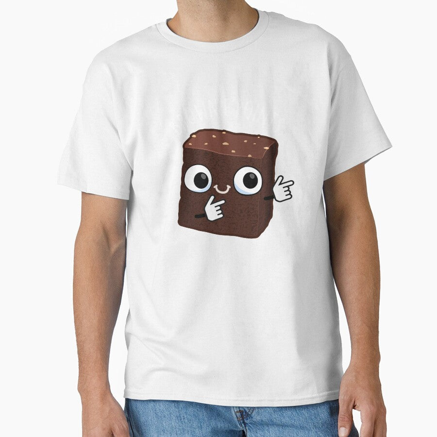 Brownie Points Funny Snack Pun (Dark BG) by punnybone Unisex T-shirt, Sweatshirt, Hoodie, Long Sleeve Tee - T-Shirt, Sweatshirt, Hoodie