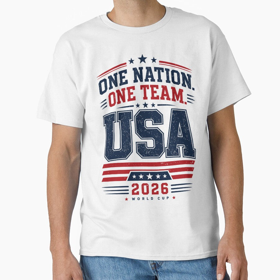 USA World Cup 2026 by RobbieNog Unisex T-shirt, Sweatshirt, Hoodie, Long Sleeve Tee - T-Shirt, Sweatshirt, Hoodie