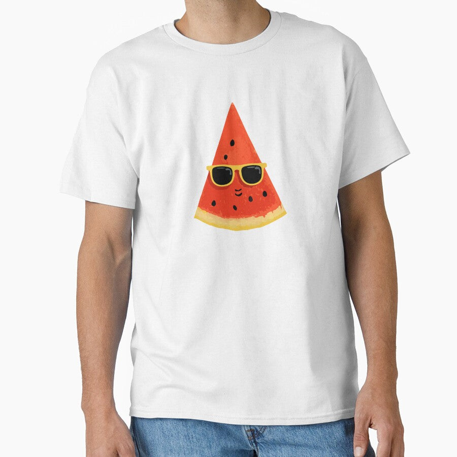 Watermelon Wearing Sunglasses by VelvetRoom Unisex T-shirt, Sweatshirt, Hoodie, Long Sleeve Tee - T-Shirt, Sweatshirt, Hoodie