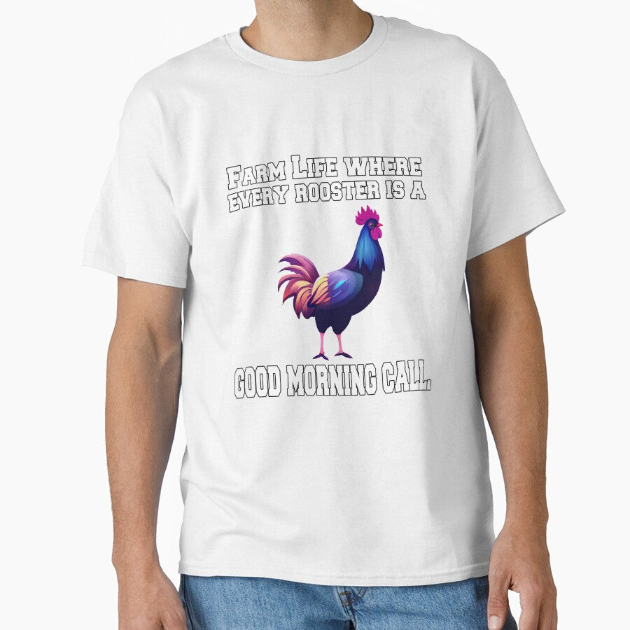 Funny Chicken Farmer Humor Farm Life Where Every Rooster by fantasticdesign Unisex T-shirt, Sweatshirt, Hoodie, Long Sleeve Tee - T-Shirt, Sweatshirt, Hoodie