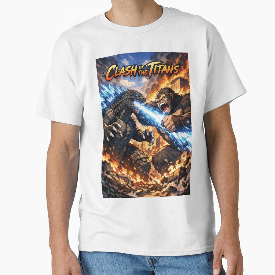Clash of the Titans by 75SimCity Unisex T-shirt, Sweatshirt, Hoodie, Long Sleeve Tee - T-Shirt, Sweatshirt, Hoodie