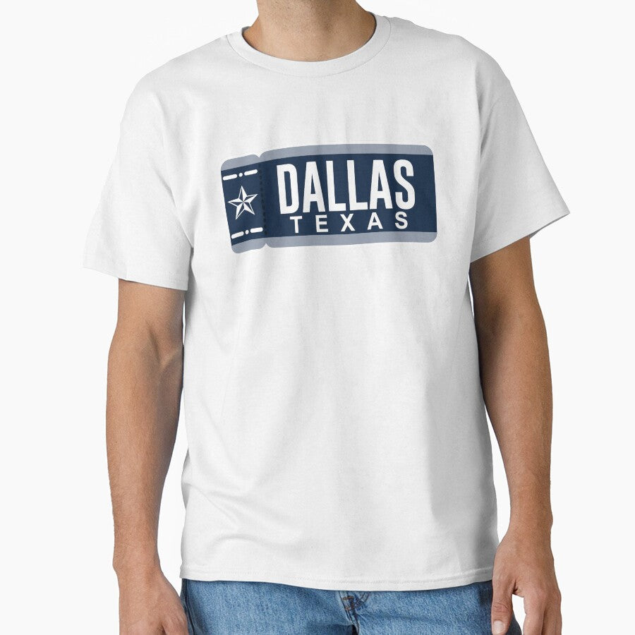 Dallas Ticket by JayJaxon Unisex T-shirt, Sweatshirt, Hoodie, Long Sleeve Tee - T-Shirt, Sweatshirt, Hoodie