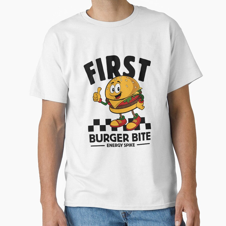 First burger bite energy spike by Peerless-Prime Unisex T-shirt, Sweatshirt, Hoodie, Long Sleeve Tee - T-Shirt, Sweatshirt, Hoodie