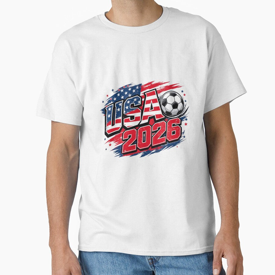Football World Championship 2026 Soccer Team USA by Thread&Fable Unisex T-shirt, Sweatshirt, Hoodie, Long Sleeve Tee - T-Shirt, Sweatshirt, Hoodie
