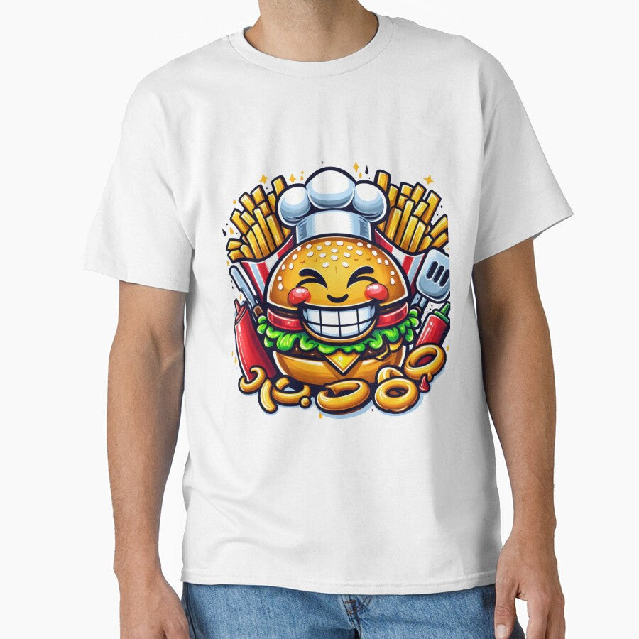 Cheerful Cheeseburgers Unleashed by maheart83 Unisex T-shirt, Sweatshirt, Hoodie, Long Sleeve Tee - T-Shirt, Sweatshirt, Hoodie