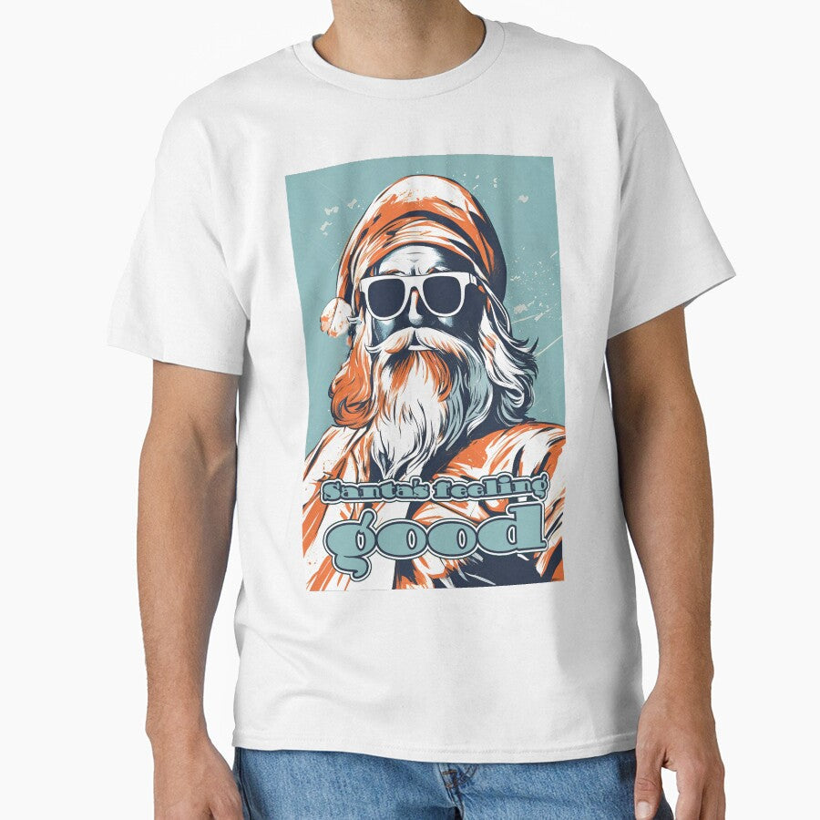 Xmas Santa Pop Art by ZenStickConcept Unisex T-shirt, Sweatshirt, Hoodie, Long Sleeve Tee - T-Shirt, Sweatshirt, Hoodie