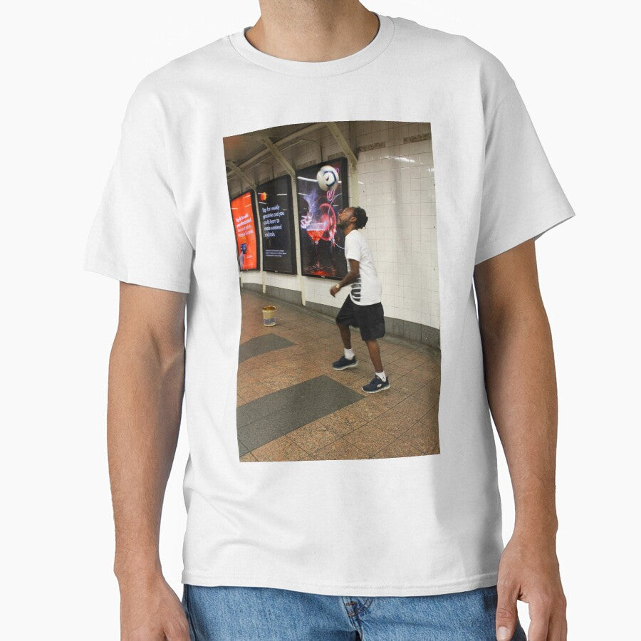 Soccer Player Times Square - NYC Subway by BritishYank Unisex T-shirt, Sweatshirt, Hoodie, Long Sleeve Tee - T-Shirt, Sweatshirt, Hoodie