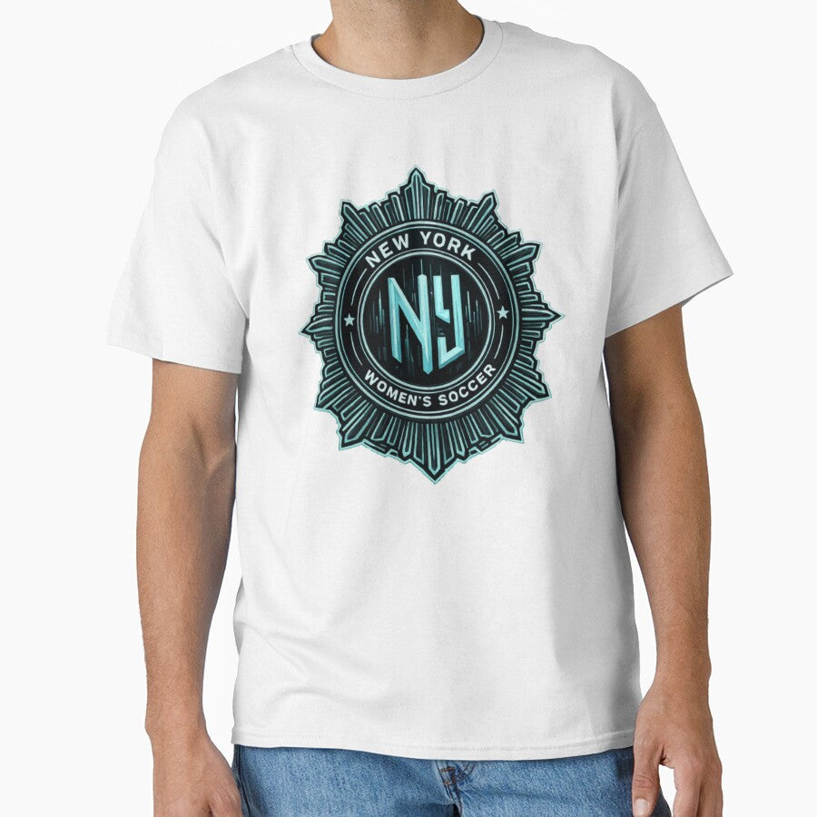 New York Womens Soccer  NL Monogram Badge by PINK FREE Unisex T-shirt, Sweatshirt, Hoodie, Long Sleeve Tee - T-Shirt, Sweatshirt, Hoodie