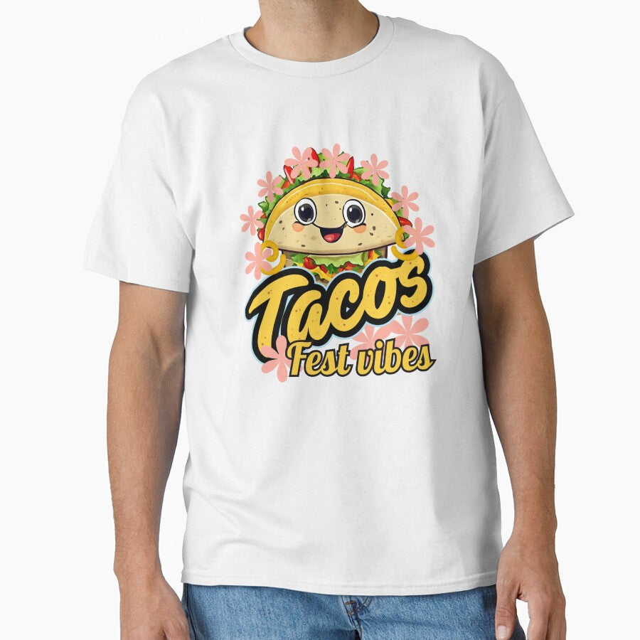 Tacos fest vibes, taco lover by AnyMar2023 Unisex T-shirt, Sweatshirt, Hoodie, Long Sleeve Tee - T-Shirt, Sweatshirt, Hoodie