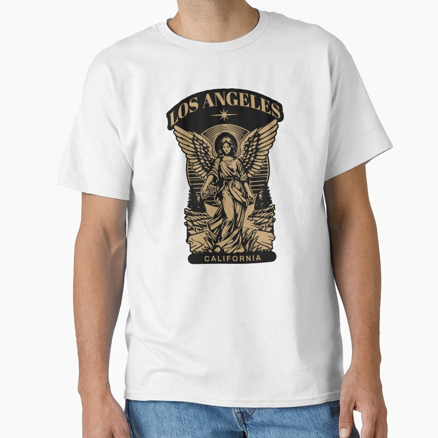Los Angeles gold angel animated by VRedBaller Unisex T-shirt, Sweatshirt, Hoodie, Long Sleeve Tee - T-Shirt, Sweatshirt, Hoodie