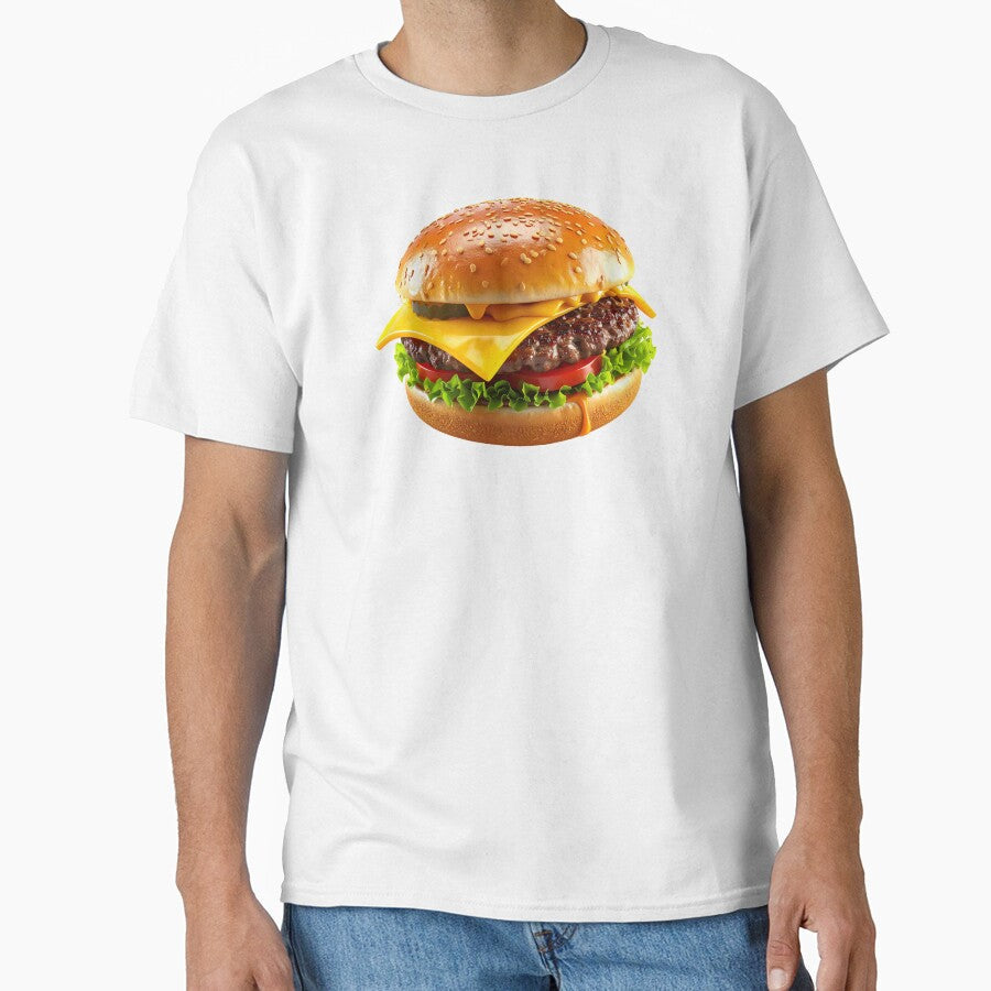 Chicken Cheese Burger by SWETA HALDER Unisex T-shirt, Sweatshirt, Hoodie, Long Sleeve Tee - T-Shirt, Sweatshirt, Hoodie