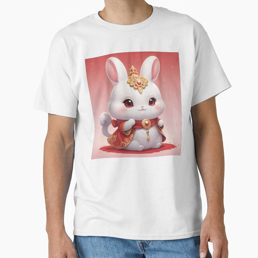 Kawaii white bunny by MerlinWear Unisex T-shirt, Sweatshirt, Hoodie, Long Sleeve Tee - T-Shirt, Sweatshirt, Hoodie