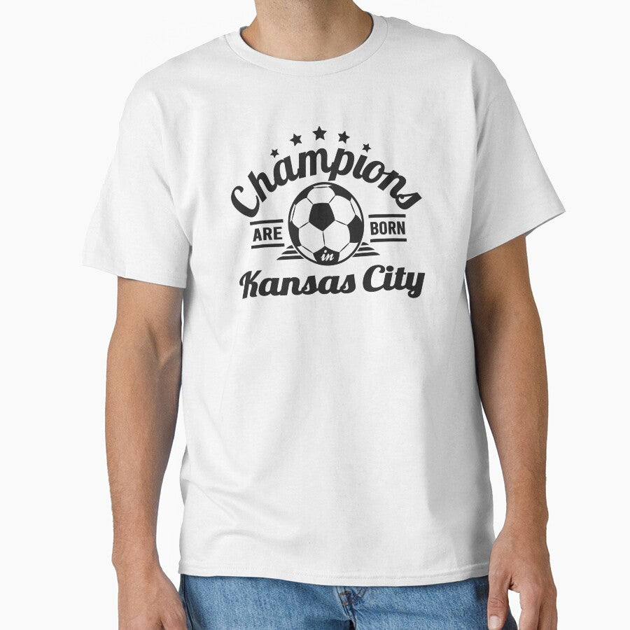 Champions Are Born In Kansas City , Soccer fans vintage gift by lamjar-art Unisex T-shirt, Sweatshirt, Hoodie, Long Sleeve Tee - T-Shirt, Sweatshirt, Hoodie