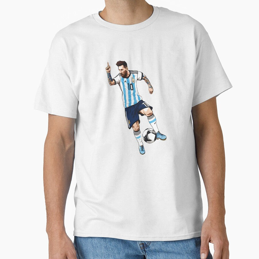 Messi Argentina by Migue Design Unisex T-shirt, Sweatshirt, Hoodie, Long Sleeve Tee - T-Shirt, Sweatshirt, Hoodie
