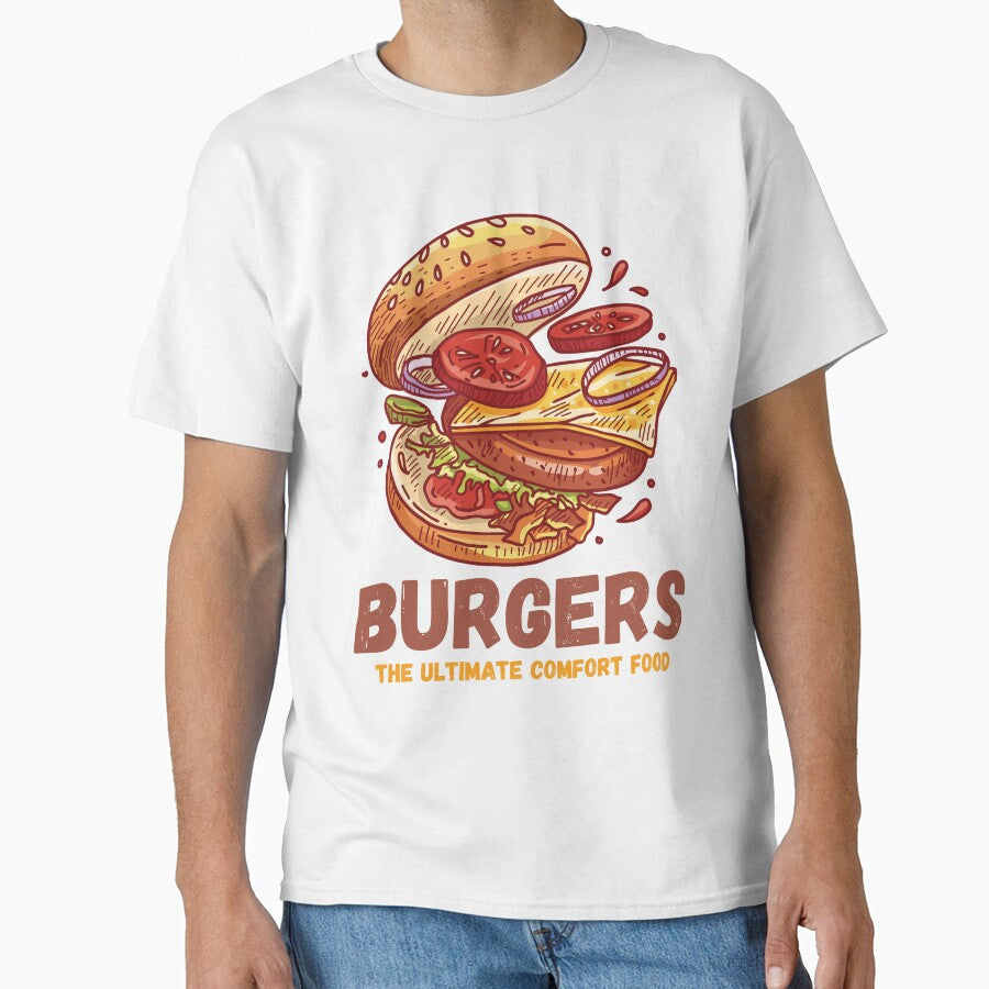 Burgers - The ultimate comfort food - Burger Battle Royale by WBP Mart Unisex T-shirt, Sweatshirt, Hoodie, Long Sleeve Tee - T-Shirt, Sweatshirt, Hoodie