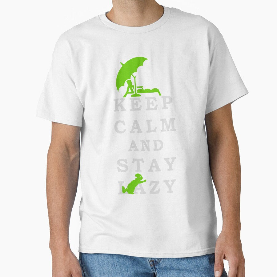 Keep Calm and Stay Lazy VRS2 by vivendulies Unisex T-shirt, Sweatshirt, Hoodie, Long Sleeve Tee - T-Shirt, Sweatshirt, Hoodie