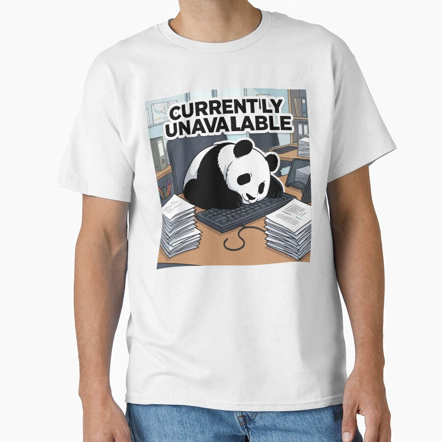 Panda Burnout  Corporate Exhaustion Meme Sticker by SoftAuraStudi0 Unisex T-shirt, Sweatshirt, Hoodie, Long Sleeve Tee - T-Shirt, Sweatshirt, Hoodie