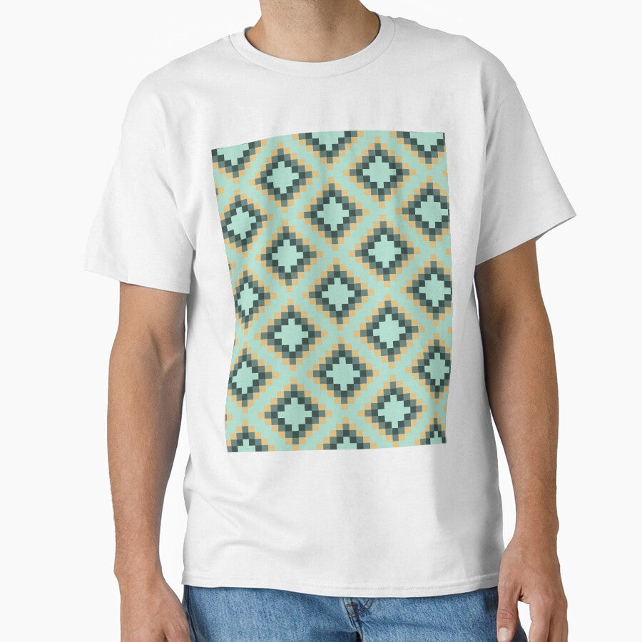 Diamond Pixel Pattern by YourSpace8 Unisex T-shirt, Sweatshirt, Hoodie, Long Sleeve Tee - T-Shirt, Sweatshirt, Hoodie