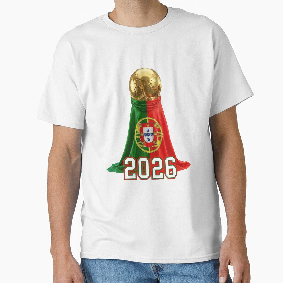 Portugal Football Club  World Cup trophy 2026 by POPCulturejb Unisex T-shirt, Sweatshirt, Hoodie, Long Sleeve Tee - T-Shirt, Sweatshirt, Hoodie
