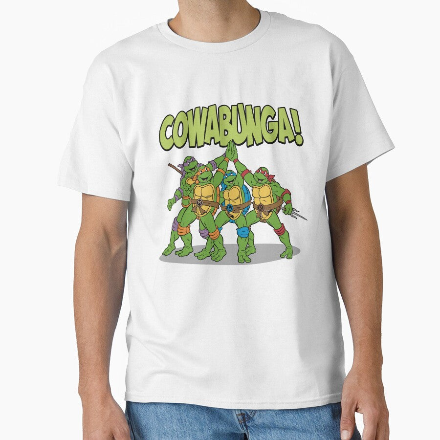Cowabunga High Five - Mutant Ninja Turtles Group Hug by Krasnovaovaova Unisex T-shirt, Sweatshirt, Hoodie, Long Sleeve Tee - T-Shirt, Sweatshirt, Hoodie
