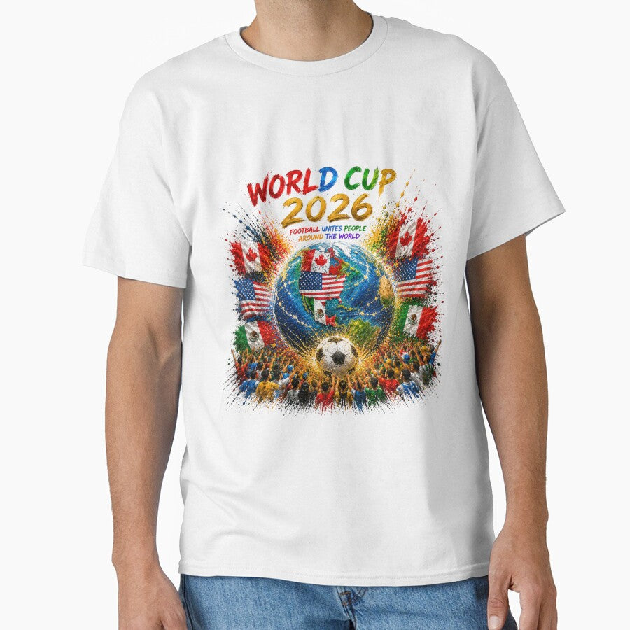 World Cup 2026 Soccer Fan Graphic by nexargraphics Unisex T-shirt, Sweatshirt, Hoodie, Long Sleeve Tee - T-Shirt, Sweatshirt, Hoodie